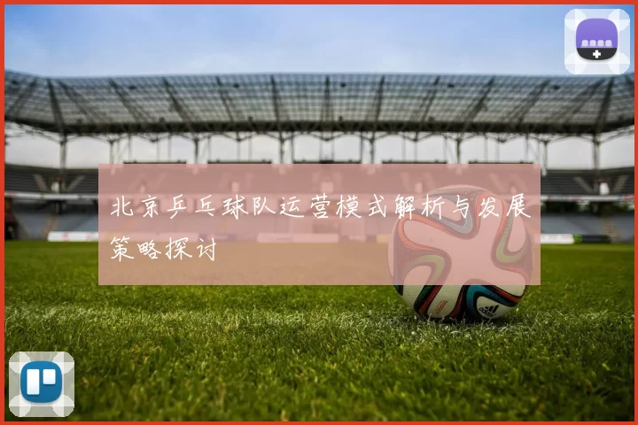 北京乒乓球队运营模式解析与发展策略探讨